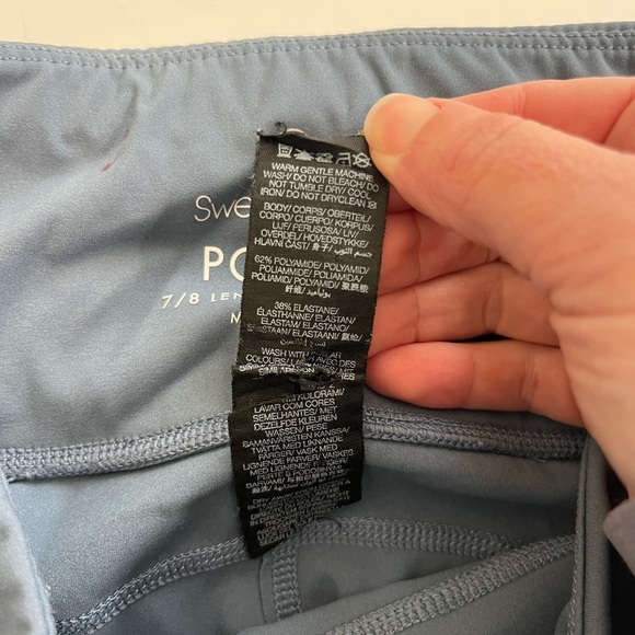 Sweaty Betty Power 7/8” Leggings Size Small Blue - Picture 5 of 11